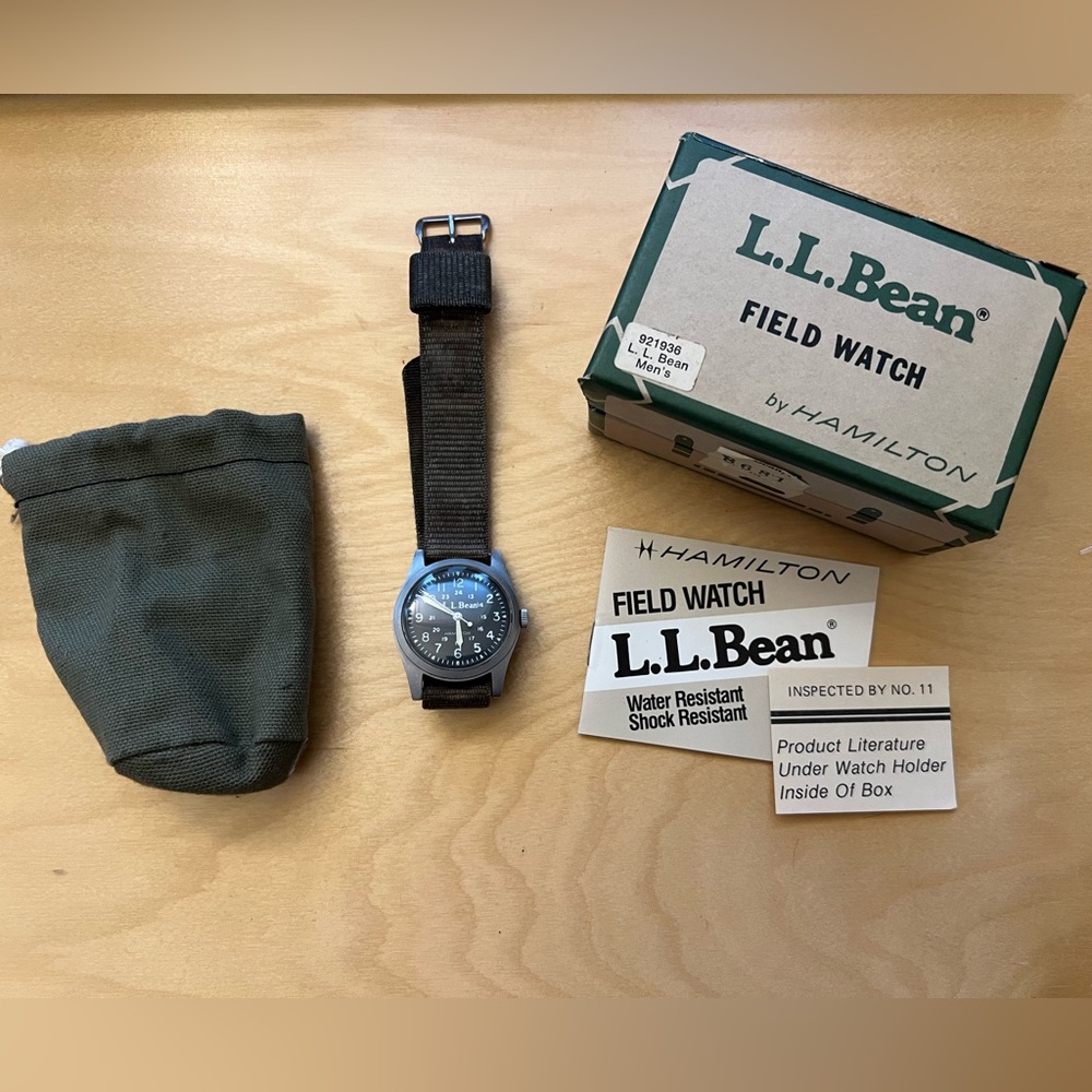 L.L. Bean Hamilton mechanical field watch